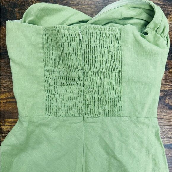 Petal & Pup Rosetta Cutout Cotton & Linen Strapless Dress-Size 2 NWT - Picture 10 of 15